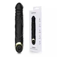 Vibrador em Forma de Pênis Terry 21,6x3,1cm Imagem