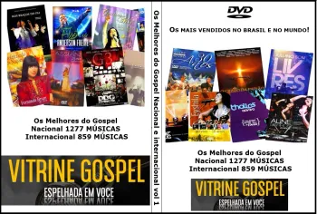 DVD Coletânea Gospel Nacional 1277 Músicas - Gospel Internacional 859  Músicas