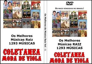 DVD Coletânea Sertaneja Raiz 1273 Músicas