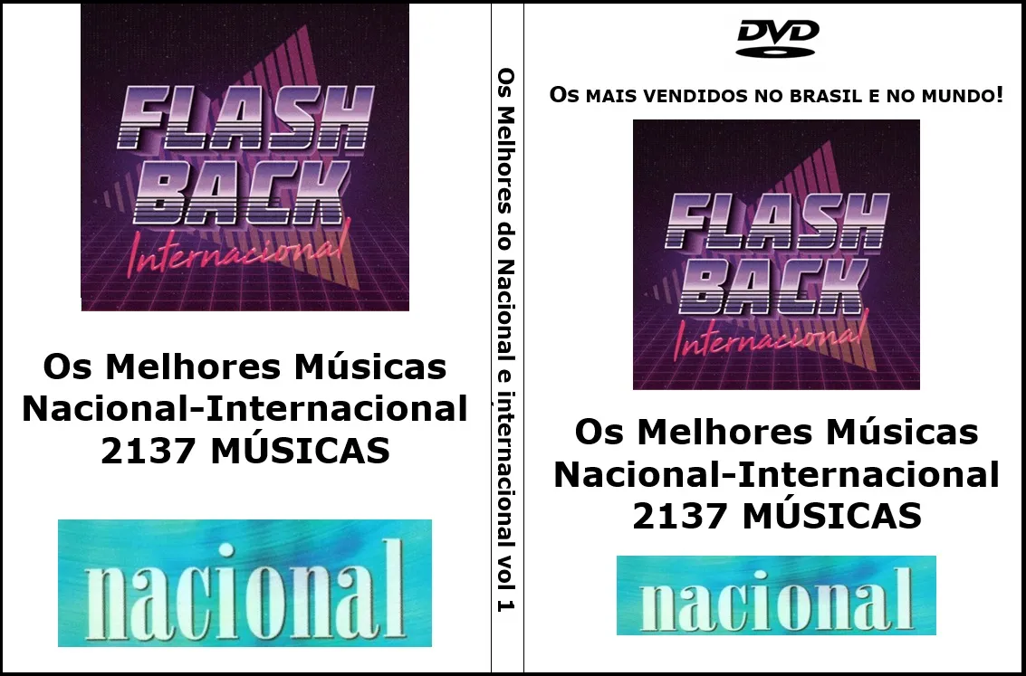 DVD Coletânea Nacionais e Internacionais  - 2137 Músicas