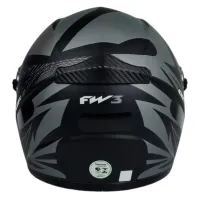 CAPACETE FW3 GT2 Preto Fosco - Foto 4