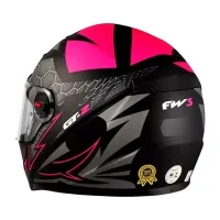 CAPACETE FW3 GT2 Rosa Fosco - Foto 3
