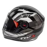 CAPACETE FW3 GTN FOX Grafite - Foto 2