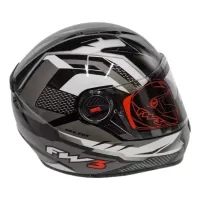 CAPACETE FW3 GTN FOX Grafite - Foto 3