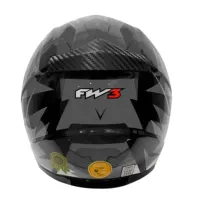 CAPACETE FW3 GTN FOX Grafite - Foto 4