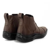 Botina Masculina Couro Legitimo - Foto 2