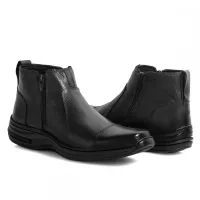 Botina Masculina Couro Legitimo