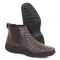 Botina Masculina Couro Legitimo - Foto 9