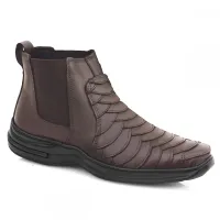 Botina Masculina Couro Legitimo - Foto 13