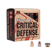 MUNIÇÃO HORNADY CRITICAL DEFENSE 380AUTO FTX 90GR C25