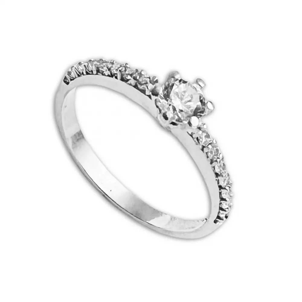 Anel de prata alta 950 aparador -  A7G Imagem