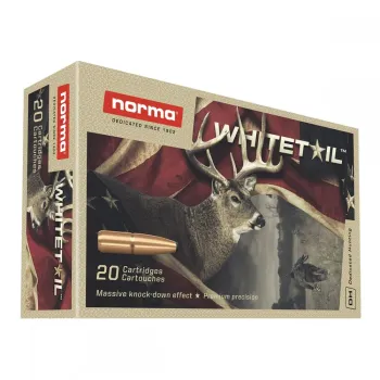 MUNICAO NORMA WHITETAIL CAL .308 WIN PSP 150 GR CX C20 - Foto 2