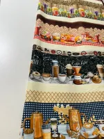 Tricoline Estampa Digital Barrado Cozinha