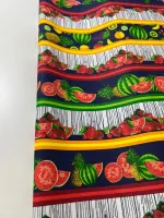 Tricoline Estampada Barrado Sadala de Frutas 05