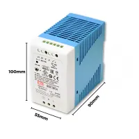 FONTE CHAVEADA TRILHO DIN 24V 96W MDR 100-24 - Foto 2