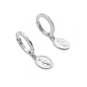 Brinco argola com pingente - AR127