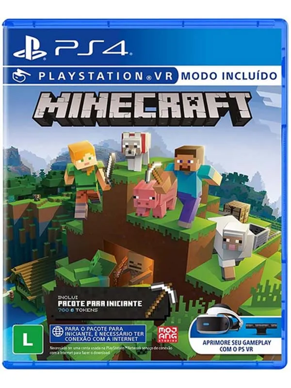 PS4. MINECRAFT  EM PORTUGUÊS . NOVO 