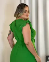 Vestido Longo Quebela Verde - Foto 4
