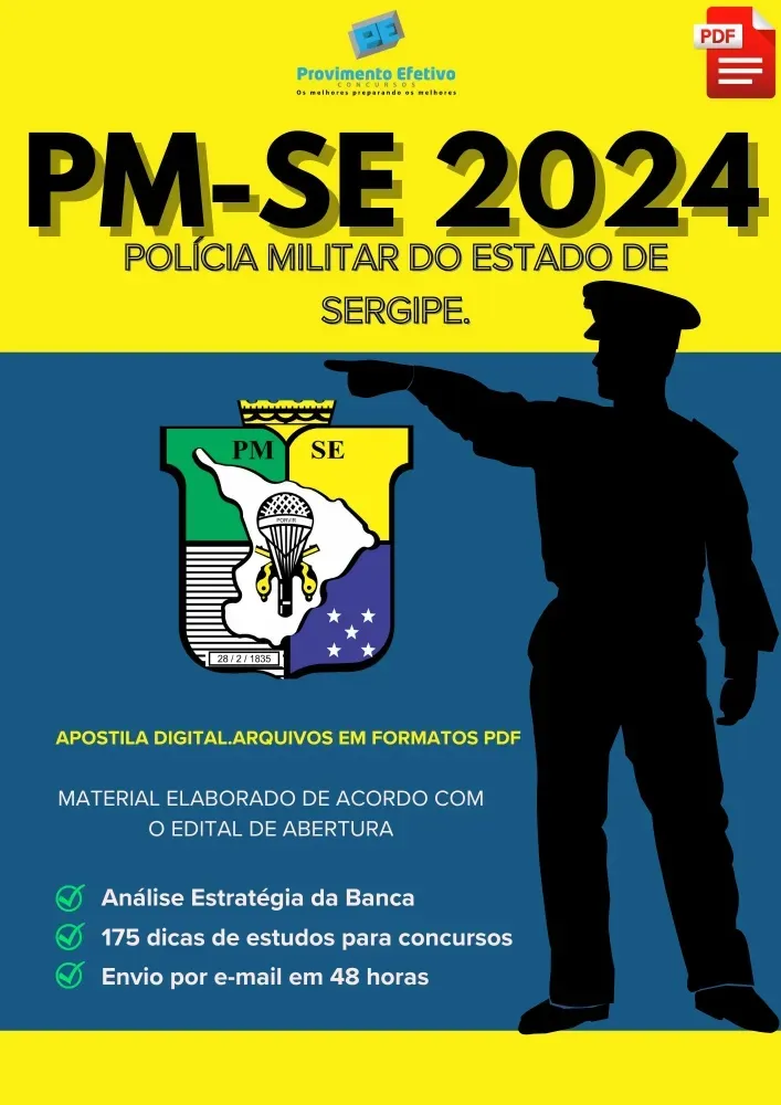Apostila PM SE 2024 Oficial PM