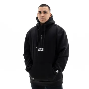 MOLETOM ANORAK PRETO