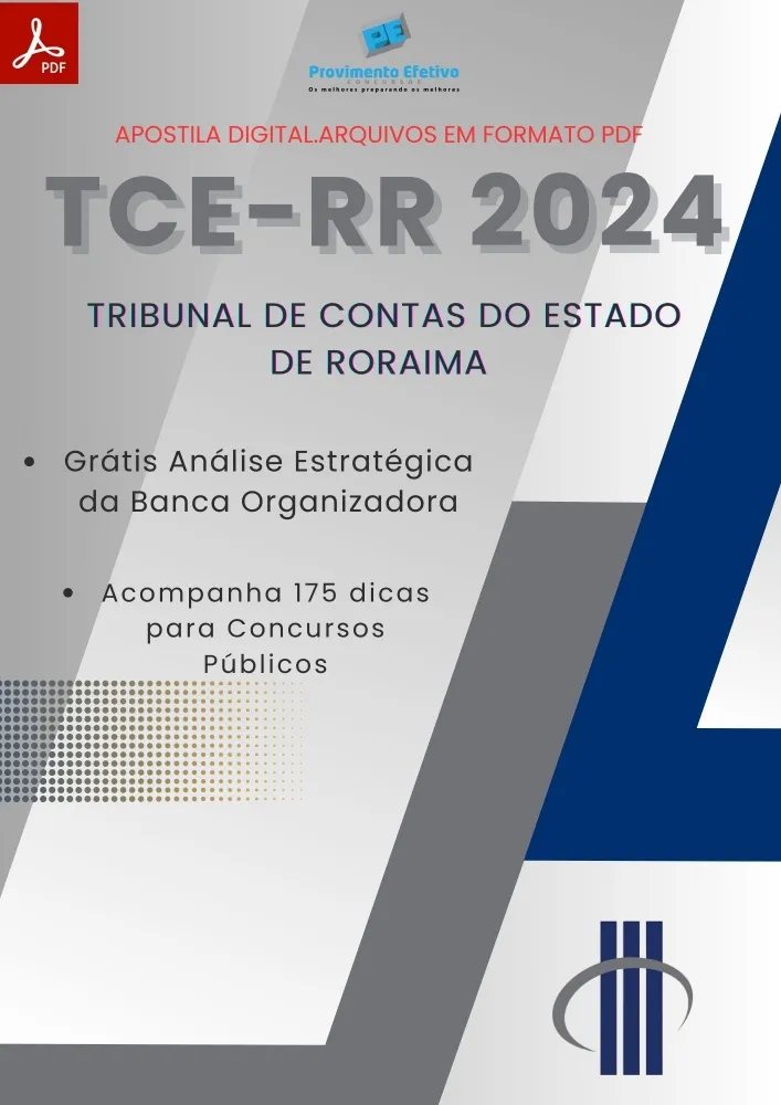 Apostila TCE RR 2024 Técnico Administrativo