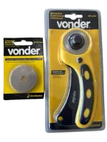 Kit estilete cortador circular 45mm + lâminas Vonder