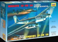 Avião Junkers JU-88 G6 Kit Zvezda 1/72 plastimodelismo