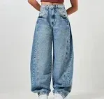 CALÇA JEANS BARREL