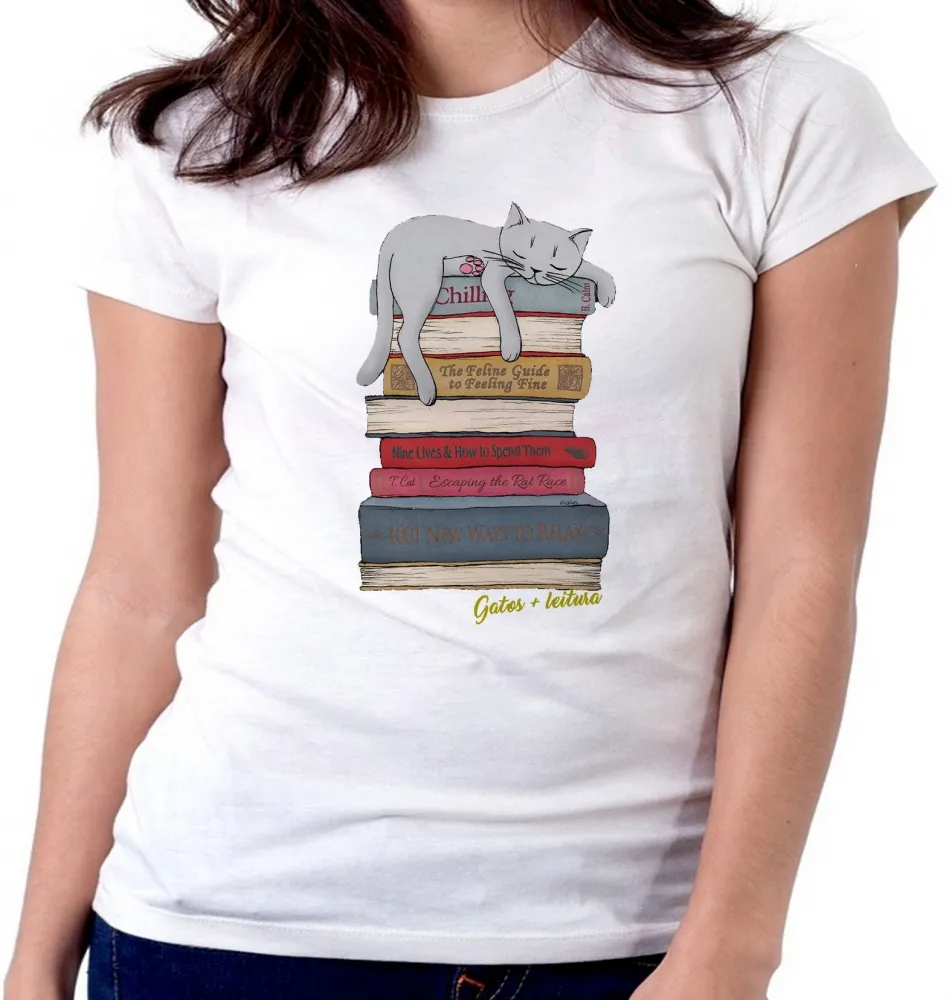 Baby look Gato tamanho G Imagem