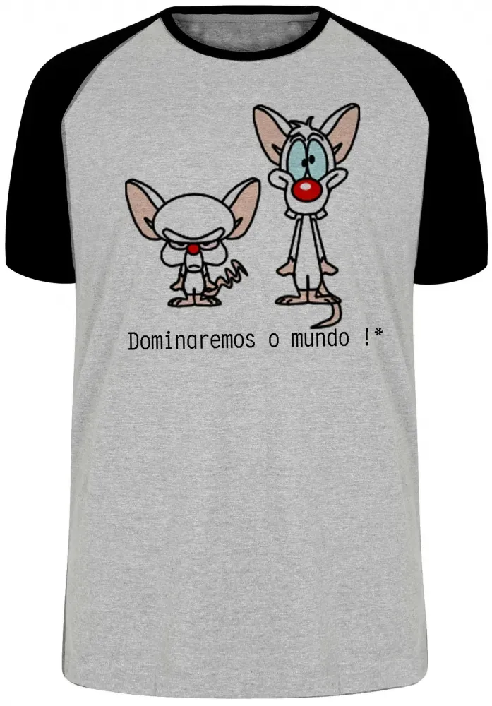 Camiseta Pink Cerebro tamanho 6 anos Imagem