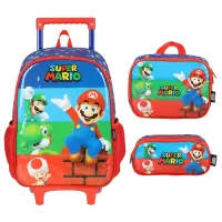 Kit Original Mochilete, lancheira térmica e estojo Super Mario - Foto 2