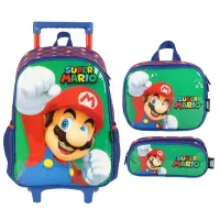 Kit Original Mochilete, lancheira térmica e estojo Super Mario - Foto 7