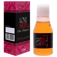 LOVE HOT ÓLEO BEIJÁVEL AROMÁTICO SENSAÇÃO 35ML - CHILLIES.                                                            LIBYSEXSHOP      