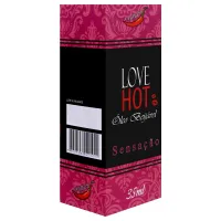LOVE HOT ÓLEO BEIJÁVEL AROMÁTICO SENSAÇÃO 35ML - CHILLIES.                                                            LIBYSEXSHOP       - Foto 5