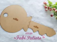 1.783 Gabarito de Moldes  em MDF  Chave Gigante