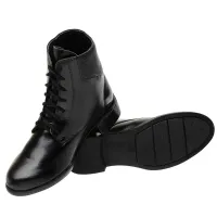 Botina Feminina Cano Médio em Couro Sintético - Foto 6