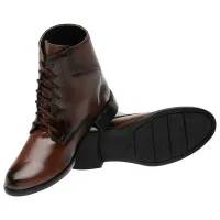 Botina Feminina Cano Médio em Couro Sintético - Foto 8