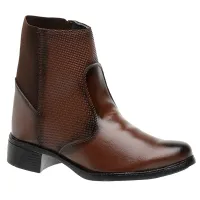 Botina Feminina Cano Médio em Couro Sintético - Foto 5