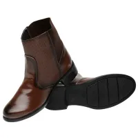 Botina Feminina Cano Médio em Couro Sintético - Foto 6