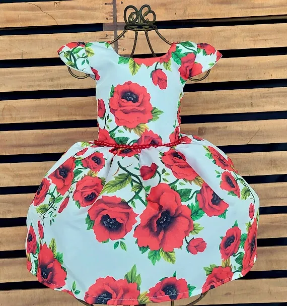 Vestido Flor Vermelha