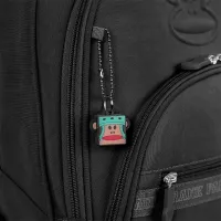 Mochila Carrinho Mega Rodas Paul Frank Classics - Preto - Foto 6