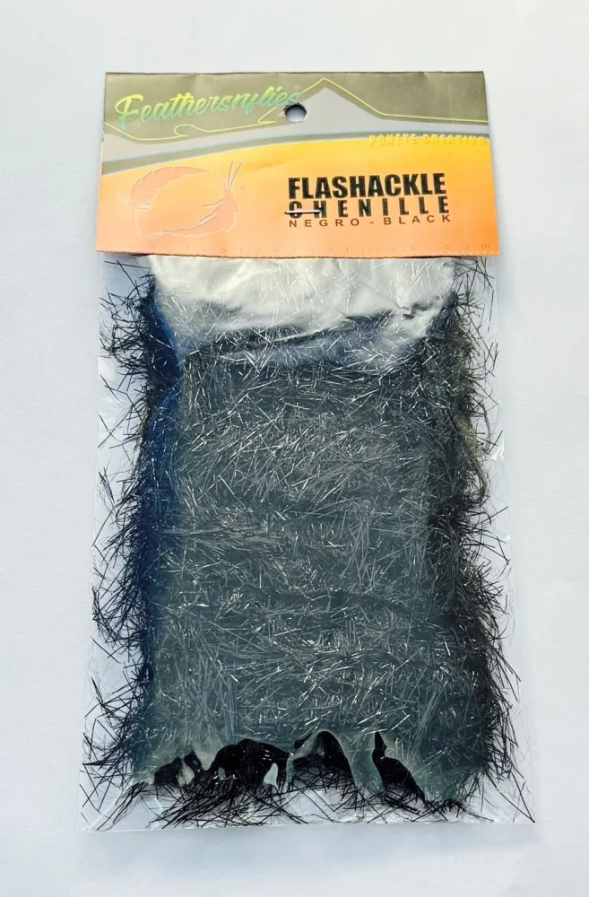 Flashackle Chenille Grande - Preto Imagem