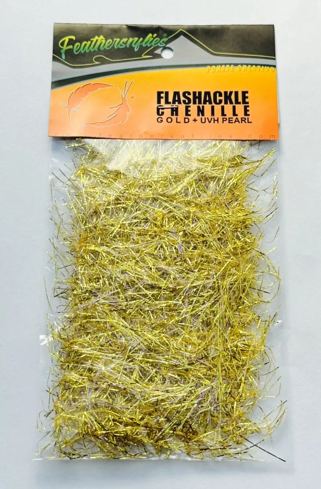 Flashackle Chenille Grande - Ouro UV Imagem