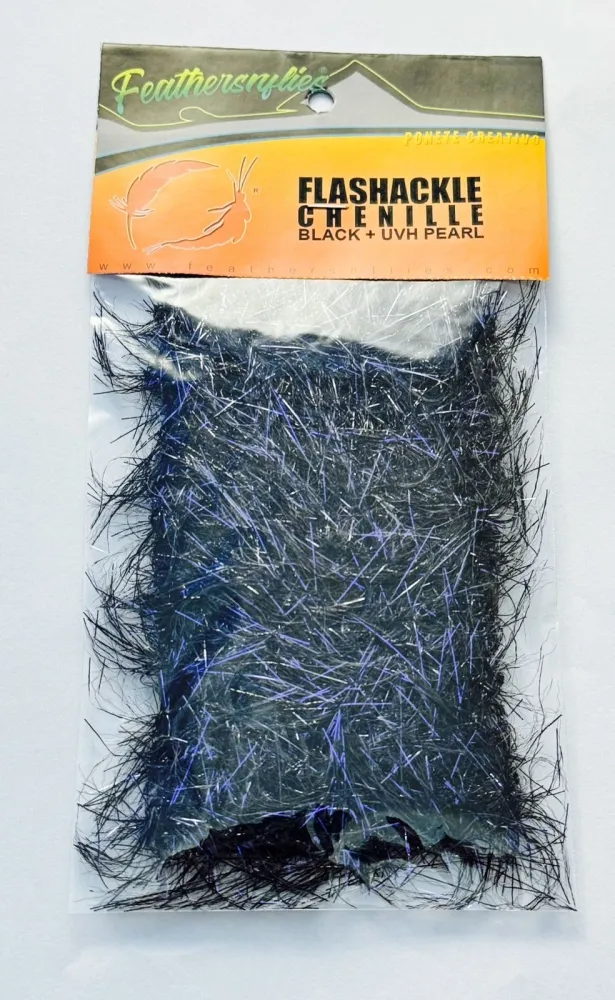 Flashackle Chenille Grande - Preto UV Imagem