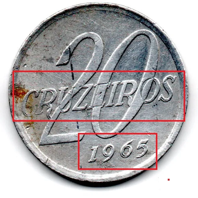 1965 - 20 Cruzeiros - ERRO: Duplicação no 