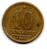 1948 - 10 Centavos - ERRO: Duplicação 