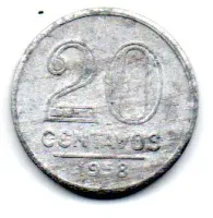 1958 - 20 Centavos - Moeda Brasil