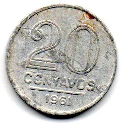 1961 - 20 Centavos - Moeda Brasil
