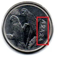 1993 - 5 Cruzeiros Reais - ERRO: Duplicação 