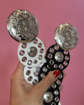 CINTO CIRCULAR E MANDALAS - BRANCO - Foto 2